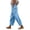 Blue, variant on Uaswgudfs 2026 Summer Women Linen Pants with Pockets High Waist Comfy White Gauze Pants Casual Lightweight Loose Trousers White L