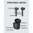 thumbnail image 2 of Bluetooth 5.0 Wireless Earbuds, TWS Wireless Earbud Headphones in-Ear Earphones with Charging Case,3D Stereo Sound Deep Bass 5H Non-Stop Playtime, 2 of 7