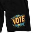 thumbnail image 2 of "Vote" Election Season Men's Black Sleep Pajama Shorts-Small, 2 of 3