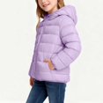 thumbnail image 5 of Lmnyox Kid's Puffer Coats Casual Thermal Long Sleeve Quilted Puffy Hooded Jackets Winter Outdoor Coats with Pockets, 5 of 8