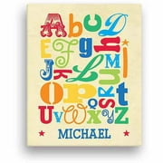 Boy Alphabet Personalized Canvas
