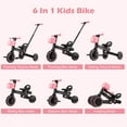 thumbnail image 2 of Tricycle 6-en-1 pour Tout-Petits INFANS, Convertit Draisienne en Tricycle avec Poignée de Poussée et Siège Ajustables, Conversion à Pédales, Roues Arrière Rétractables pour 18 à 60 Mois, 2 of 9