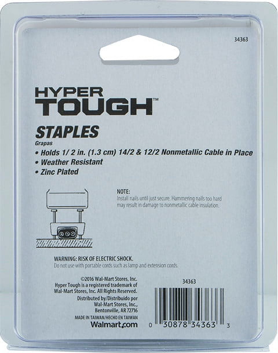 (2 pack) Hyper Tough Plastic Staples, 25 Pack, 34363