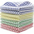thumbnail image 1 of Trapos de algodón para platos, paños para platos ordenados, toallas para platos a granel, juego de 8 trapos de limpieza de cocina, paños de limpieza suaves y absorbentes JM, 1 of 5
