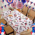 thumbnail image 3 of 4th of July Tablecloth for Rectangle Tables, USA Patriotic Table Cloth Spill Proof, Blue and White Polyester Table Cover for Independence Day Memorial Day Decoration (Rectangle, 60" x 84"), 3 of 5