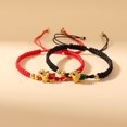 thumbnail image 3 of Pulsera tejida con cuerda roja de tortuga dragón con año de nacimiento, pulsera de joyería para estudiantes, regalo retro moderno que combina con todo para amigos, 3 of 6