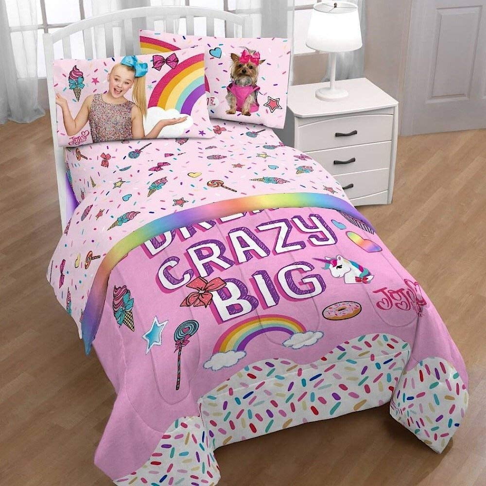 Jojo Siwa Nickelodeon Girls Pink Twin Bedding Sheets - Walmart.com