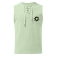 thumbnail image 3 of Ierhent Mens Tank Undershirts Men's Cotton Sleeveless T Shirts, Breathable & Moisture Wicking with Odor Control Green,2XL, 3 of 4
