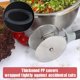 thumbnail image 5 of Salad-Chopper with Protective-Covers Dual-Wheels Salad-Cutter Food-grade Stainless Steel Circle Cutter Quick Kitchen Prep, 5 of 5