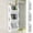 C, variant on Leodye Bathroom Shelf 3-Tier Wall Mount Storage Rack Multifunctional Adjustable Layer Free Standing Over Toilet Utility Shelves Living Room Kitchen