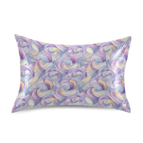Ryvnso Satin Pillowcase Abstract Art Roses Pillow Cases Standard Size 26x20in