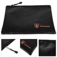 thumbnail image 4 of CIMAXIC 1Pc Waterproof Valuable Document Bag Fireproof Security File Bag (Black),11.42"X8.07"X0.39", 4 of 5