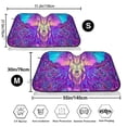 thumbnail image 3 of Picia Elephant in Tribal Style Curved Windshield Sunshade Accordion Folding Style Auto Shade for Car Truck SUV Van Blocks UV Ray Sun Visor Protector -Small, 3 of 7