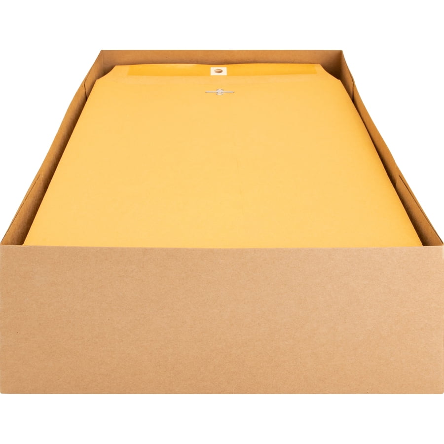 Business Source Clasp Envelopes 28 lb. 9"x12" 100/BX Brown Kraft 36663