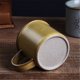 thumbnail image 4 of Taza de café de gres esmerilado con diseño de hoja de arce y asa, 4 of 6