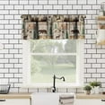 thumbnail image 2 of Rustic Cabin Valance Curtain, Lake Country Lodge Bear Deer Forest Farmhouse Camp Woodland Brown Blackout Short Window Curtain for Bedroom Living Room Kitchen,54x18in, 2 of 5