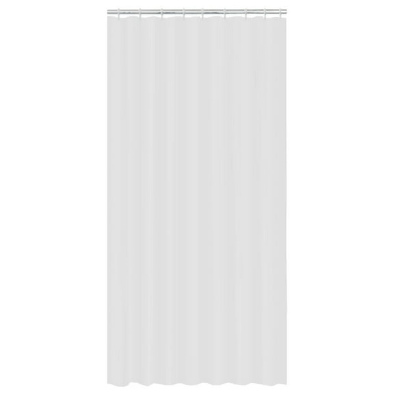 Mainstays Water Repellent Fabric Shower Curtain Liner, White