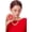 Red with Crystal, variant on 1920s Flapper Fascinator Mesh Veil Headband Bridal Wedding Tea Party Fascinator Veil for Women