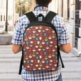 thumbnail image 5 of Disketp Coffee Cups School Backpack, Lightweight Basic Middle School Bookbags 17 Inch Casual Daypack for Student College, Travel or Outdoor, 5 of 6