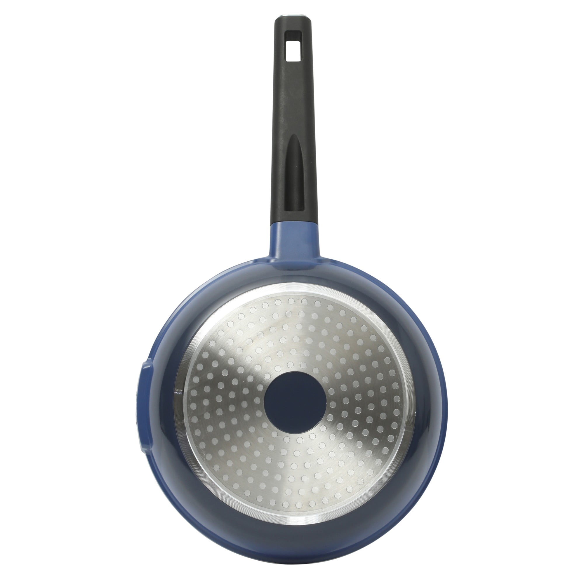 Oster Platinum Amberton 10 Piece Cast Aluminum Pots and Pans PFA Free Ceramic Non stick Cookware Set - Blue