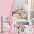 JAKEHOE Floral Toilet Cleaner, Bucket Toilet Cleansing Odor Removal