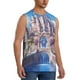 thumbnail image 2 of Fotbe Majestic Fantasy Castle Men's Camiseta sin Mangas Estampada para Hombres, Playera Casual para Gimnasio, Entrenamiento, Playa-Medium, 2 of 7