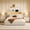 Beige, variant on Mintazer Full Size Upholstered Platform Bed Frame with LED Light & Charging Station, Modern Platform Bed Frame with Storage Headboard and Under Bed Drawer, No Box Spring Needed, Beige