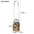 thumbnail image 2 of FORMRS Crossbody Bag for Women Shoulder Cell Phone Purse with Zipper, Black Clover Pattern, 2 of 7