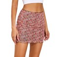 thumbnail image 3 of Mialoley Women Close-fitting Short Skirt, Printed Pattern High Waist Dress, 3 of 8
