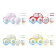 thumbnail image 1 of Baby Bowl Spoon Fork Feeding Food Tableware Set Fiber Cartoon Kids Dishes, 1 of 7