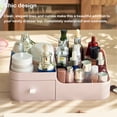 thumbnail image 3 of Bewildely Caja de almacenamiento de cosméticos, tipo cajonera, organizador de maquillaje de escritorio, contenedor de papelería de joyería Type2 NO2, 3 of 6