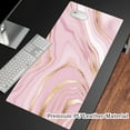 thumbnail image 2 of Large Mouse Pad Pink Desk Mat for Desktop, Women PU Leather Waterproof Computer Pad for Office Home 15.74" x 31.49", 2 of 9