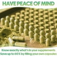 thumbnail image 3 of XPRS Nutra Size 00 Empty Capsules - 1000 Count Clear Empty Vegan Capsules - Vegetarian Empty Pill Capsules- DIY Vegetable Capsule Filling- Veggie Pill Capsules Empty Caps Pills, 3 of 5