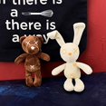 thumbnail image 3 of Porte-clés en Peluche Animal Mignon Rabbit Jouet en Peluche et Pendentif de Poupée de Sac à Dos Intéressant pour Enfants Ou Amis (OX Rabbit), 3 of 4