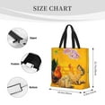 thumbnail image 3 of Wukai The Chicken Family Print Reusable Grocery Bag Shopping Bags with Zipper Shoulder Shopping Handle Bag Suitable for Outdoor Convenient Daily Bag, 3 of 8