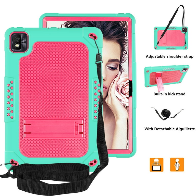 For TCL Tab 10 Gen 2 / T-Mobile REVVL Tab / Blackview Oscal Pad 15 / Tab 11  WiFi / Tab 11 SE / Tab 11 Case Handle EVA Cover - Black-TVCMall.com