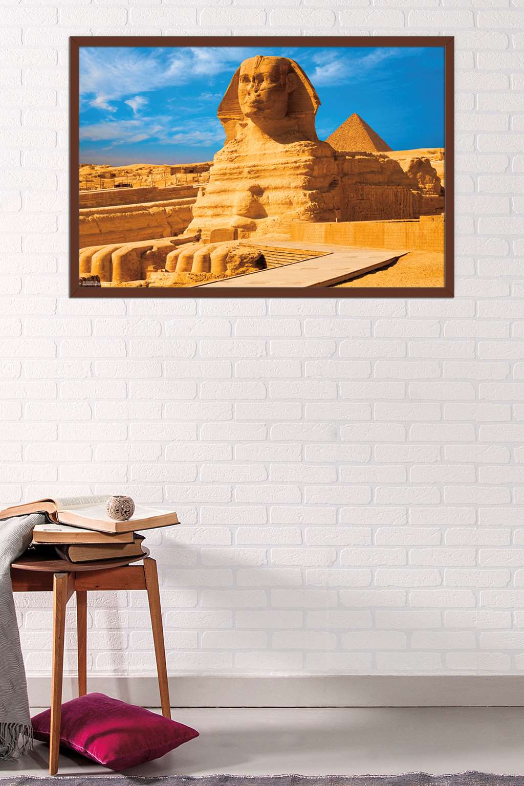 The Great Sphinx Of Giza Wall Poster, 22.375" x 34", Framed