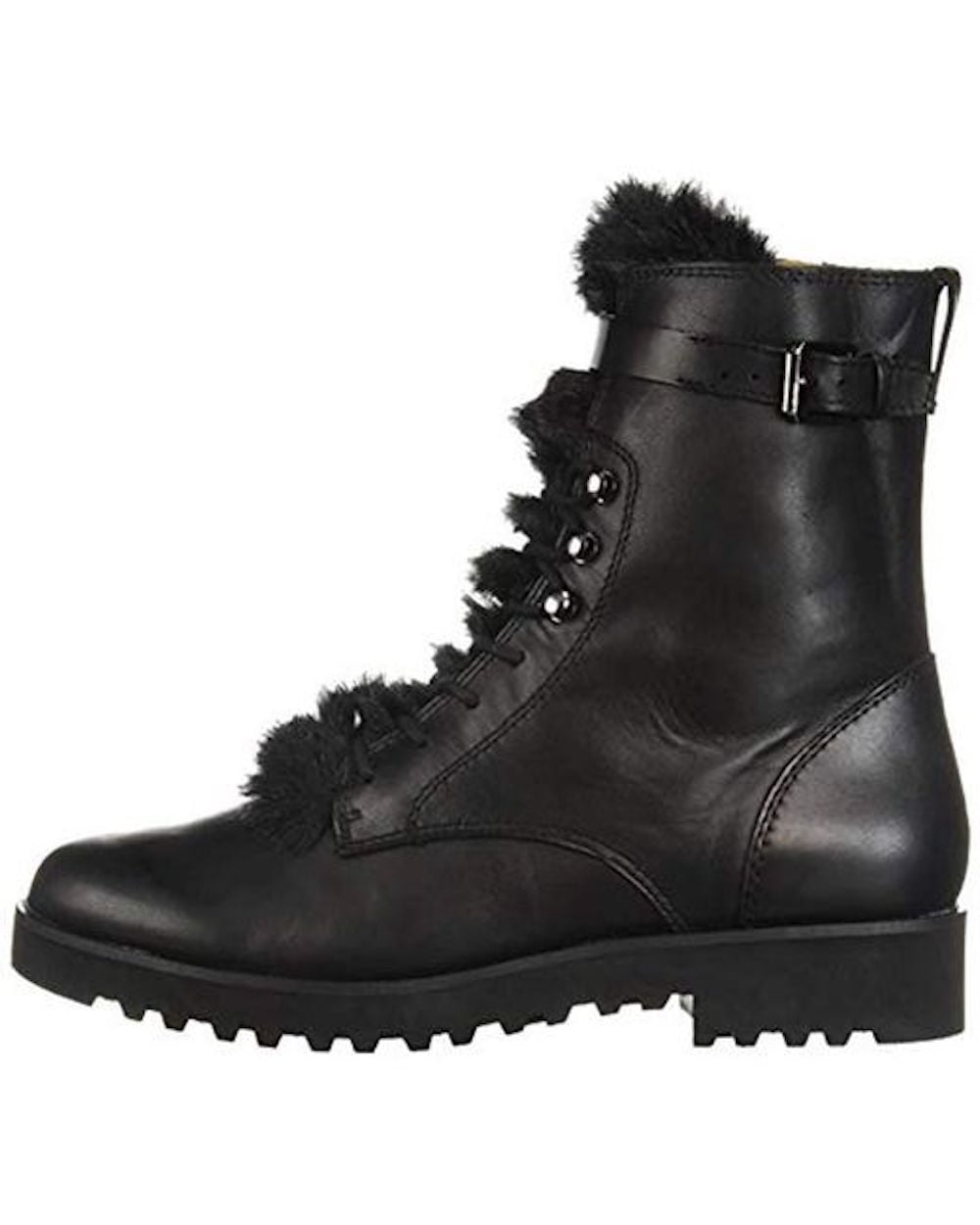 franco sarto canon leather combat boots