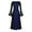 Blue, variant on Women's Victorian Dress Flare Sleeve Renaissance Medieval Vintage Gothic Dresses with Corset Patchwork Ball Gown