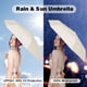 thumbnail image 3 of Paraguas UV ESUFEIR Mini Travel Sun para monedero con funda, color beige, 3 of 9