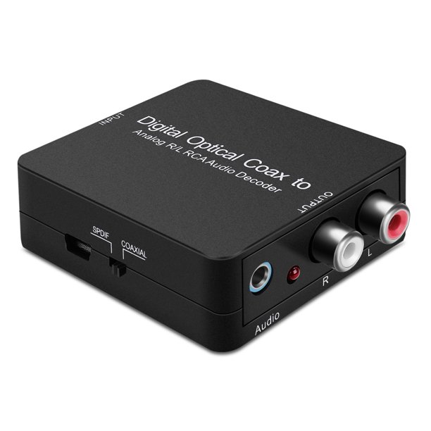 Digital to Analog Converter Decoder, SPDIF / Coaxial Input to RCA L/R 3.5mm Headphone Jack