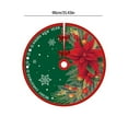 thumbnail image 4 of Cheapark Christmas Tree Skirt - Printed Festive Design Soft Fabric Decor for Tree Bottom Home Merry Christmas Party Holiday Accent, 4 of 6