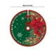 thumbnail image 3 of Falda de árbol de Navidad estampada | Adorno redondo de 89 cm para base de árbol | Decoración navideña de tela roja para fiestas navideñas y decoración del hogar, 3 of 5