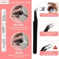 thumbnail image 3 of DIY Lash Extension Kit, Lash Cluster 72 Pcs with 72h Strong Hold Lash Bond and Seal + Cluster Eyelashes Applicator Tool Eyelash Extensions Kit for Self Applicator at Home, 3 of 10