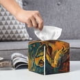 thumbnail image 6 of Naloa Starry Night Guitar Turtle Tissue Box Cover Leather Tissue Holder Square Facial Tissue Case for Bathroom, Vanity Countertop, Tabletop, Car, 6 of 7