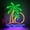 Palm, variant on Jazz Neon Sign for Wall Decor Dimmable Saxophone Led Sign for Studio Jazz Neon Light for Recording Room Live Show Bar Man Cave Club Party Retro Decoration