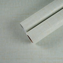 CHIHUT Light Green Grasscloth Peel and Stick Wallpaper for Countertops Waterproof Self Adhesive Grasscloth Contact Paper for Kitchen Textured Removable Wallpaper for Walls Cabinets 17.7''x100''