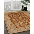thumbnail image 2 of Ahgly Company Indoor Square Mid-Century Modern Mahogany Brown Oriental Area Rugs, 7' Square, 2 of 6
