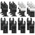 thumbnail image 1 of Paquete de 20 hojas de sierra oscilantes profesionales para madera/metal, multiherramienta universal con liberación rápida para Fein Multimaster, Ryobi, Milwaukee, Bosch, Dremel, Dewalt,, 1 of 5