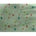 thumbnail image 4 of oneOone Georgette Viscose Fabric Insect|Balloon & Clouds Nature Print Sewing Fabric BTY 42 Inch Wide, 4 of 4
